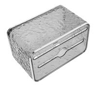 LOLIPPYY Wall Mounted Tissue Box Holder Pet Plastic Napkin Dispenser for Bathroom Installation Versatile Horizontal Vertical Hanging Smooth Edges Space-saving Face Towel Organizer