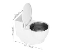 LOLIPPYY Wall Mounted Toilet Shaped Ashtray Creative Indoor Smoking Ash Holder Windproof Container Easy Installation Unique Decorative Storage Box for Modern Home