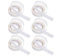 LOLIPPYY White Round Self-Adhesive Circle Stickers 13mm Diameter, Writable Small Sticky Labels for Organizing, Crafting and Classroom Use, 6 Rolls with 1000 Labels Each