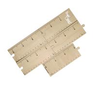 LOLIPPYY Wooden Adhesive Growth Chart Ruler Height Measurement Wall Sticker for Bedroom Nursery Space Saving Multi Design with Bubble Application