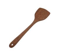 LOLIPPYY Wooden Cooking Spatula Handmade Smooth Polished Surface Non-Stick Pan Safe Wok Turner with Heat-Resistant Anti-Slip Handle Kitchen Utensil for Stir-Frying and Camping