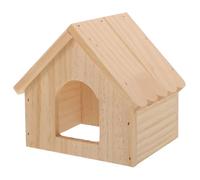 LOLIPPYY Wooden Hamster House Hamster Shelter Cute Hideout for Small Pets Guinea Pig Cabin Hut for Cage Supply Delicate Design for Playtime