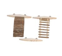 LOLIPPYY Wooden Hamster Platform with Ladder and Branch for Cage Activity Climbing for Hamsters Gerbils Guinea Pigs Sturdy Pet Playground for Exercise and Escape Prevention