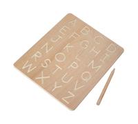 LOLIPPYY Wooden Letter Tracing Board Educational Double-Sided Alphabet Number Practice Tool for Preschoolers Cognitive Skill Development Writing Exercise