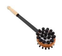 LOLIPPYY Wooden Manual Massage Hammer for Neck Back Shoulder Relief Double Head Percussion Stick for Waist Legs Arms Portable Handheld Tapping Tool for Full Body Muscle Relaxation and
