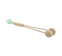 LOLIPPYY Wooden Massage Hammer Stick with Hand Clapper, Multi-Functional Back and Shoulder Tapping Massager for Full Body Meridian Therapy, Ergonomic Hand-held Relaxation Tool for Men