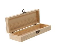 LOLIPPYY Wooden Pencil Box Storage Box Boys and Girls Stationery Supply Frosted Pencil Holder