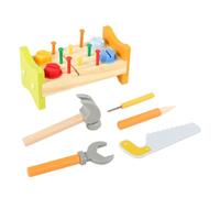 LOLIPPYY Wooden Pounding Peg Workbench for Boy Girl and Educational Hammer with Bright Colors Enhances Skills and Spatial Awareness Safe Non-toxic Material for Indoor Learning and Play