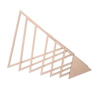 LOLIPPYY Wooden Triangular Clay Pottery Molds Set of 6 with Concentric Cutting Guide Rail, Ceramic Modeling Tools for Handbuilding Plates, DIY Geometric Shaping Tool for Ceramic Craft