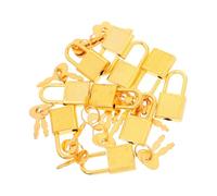 LOLIPPYY Zinc Alloy Locker Lock with Keys Multi-Function Padlocks for Diary Cabinet and Daily Use Wear-Resistant Tiny Security Locks Gold Mini Padlock Collection