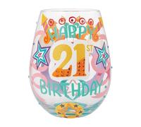 Lolita Happy 21st Birthday Stemlss Wg Drinking Glasses