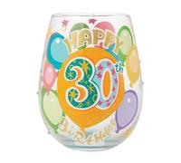 Lolita Happy 30th Birthday Stemlss Wg Drinking Glasses