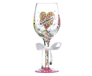 Lolita "Just Married Wedding" Wine Glass