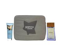 Lolita Lempicka Homme Gift Set 100ml Eau De Toilette + 75ml Aftershave Balm + Bag