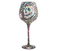Lolita Superbling Sugar Skulls Glass Drinking Glasses, 22 Ounce
