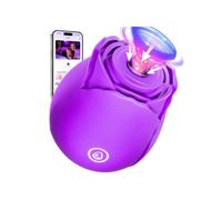 Lolitree AI Sync Rose Toy Clit Sucker, Comfort-Fit Flat-Rim, 10 Sucking Vibrating Modes Nipple Clitorise Stimulator Sucker Adult Toys, Female Sex Toyscouples for Women Vibabrator, Silent Pleasure