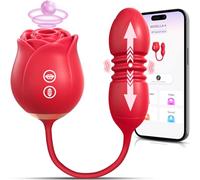 Lolitree Strong Sucking Vibrator Sex Toys for Women, High-Speed Thrusting Vibrators with 10 Sucking & 7 Thrusting Couples Sex Toy, Suction Vibrater for Clitoral Nipple Anal G-spot Prostate Adult Toys