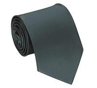 Lollanda Men's Grey Ties for Wedding Business Ties for Men Silk Tie Solid Color Neckties (Grey)