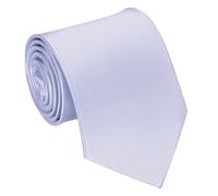 Lollanda Men's Light Purple Ties for Wedding Business Ties for Men Silk Tie Solid Color Neckties (Light Purple)
