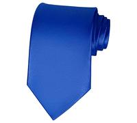 Lollanda Royal Blue Ties for Men Solid Color Ties for Wedding Business Men Ties Neck Tie 8cm/3.15" (Royal Blue)