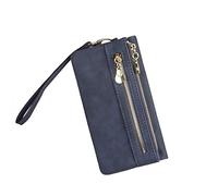 Lollanda Women Wallet, Soft Leather Ladies Purse, Multiple Card Slots Clutch Bag, Wrist Strap Purse Wallet for Women