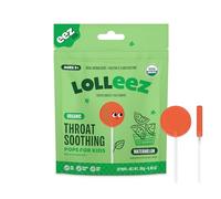 Lolleez Organic Lollipops for Sore Throat Relief - Watermelon Perfect for Soothing A Sore Throat While Tasting Great- Watermelon Flavor, 28- Count