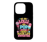 Lolli and Pop Life is Sweeter Grandfather Grandmother Gift Case for iPhone 14 Pro