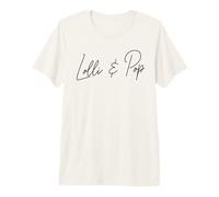 Lolli Lolly and Pop Minimalist Grand Father's Mother's Day Premium T-Shirt
