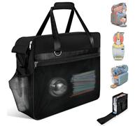 LOLLIDO Portable Carrying Bag for Ninja Slushie Max FS605 Series - Dustproof Cover Slushie Machine Accessories, Travel Bag for Ninja SLUSHi Max Smart Frozen Drink Maker (Front-Opening, Black)