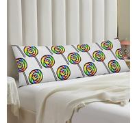 Lollipop Body Pillow Case 20x54 Throw Pillow Cover with Hidden Zipper Breathable & Cozy Full Long Pillowcase Protector Spring Easter Cover for Sleeping Bedroom Couch Sofa Decor