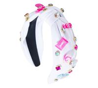 Lollipop Bow Headbands - 15cm Rhinestone Headband Fashion Accessory Non-slip Rhinestone Bow Headband Hair Hoop Decorative Charm for Girls Women Party Festival USA