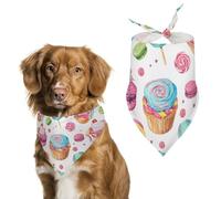 Lollipop Candy Macaroon Cupcake Dog Bandana Puppy Cat Scarfs Bibs Washable Triangle Kerchief Pet Gifts