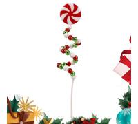 Lollipop Christmas Picks for Tree Beaded Winter Holiday Display Ornament | Christmas Tree Candy Picks Decoration for Party Family Gathering Living Room Dining Room A
