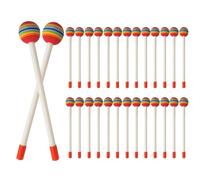 Lollipop Drum Sticks | 28 Pieces Mallets Percussion Drum Sticks Rainbow Lollipop Sticks Soft Rainbow Lollipop Sticks Colorful Musical Toy Percussion Instrument for