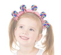 Lollipop Hair Bands - Pink Headwear Cute Headband | Hair Accessories Photo Props, Candy Headband, Candy Costume Accessories for Toddler Girls