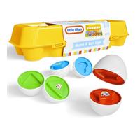 Lollipop Little Tikes Matching Egg Toy - 12pcs Educational Toys for Shapes & Colour Recognition - Fine Motor Skills Toys, Kids Egg Toy, Preschool Montessori Learning for Toddlers, Baby 12 Months +