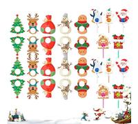 Lollipop Paper Cards | Christmas Santa Claus Lollipop Paper Cards - Party Supplies Cute for Sugar-Loaf Chocolate Event Classroom Office Home Holiday Winter Gathering