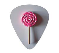 lollipop Print 12 Pcs Guitar Picks Fit Lovers 3 Different Thickness 0.46 0.71 0.96mm