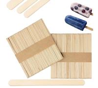 Lollipop Sticks, 100 Wooden Lolly Sticks for Craft, 114mm Natural Cake Pop