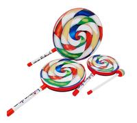 Lollipop Sticks - Colorful Hand Drum Toy With Stticks | Lollipop Drum Set | Rainbow Sticks For Kids | Interactive Musical Instrument For t0ddlers | Durable Rhythm Toy For Boys & Girls Ages 3+