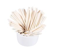 Lollipop Sticks Paper Sticks 100 Pcs/Set Multifunctional Stick for Popsicle Holder Lolly Sticks Cake Sticks DIY Craft Making Sticks (White)