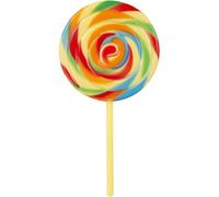 Smiffy's Fancy Dress Accessory - Lollipop Sweetie Prop 28x14cm Jumbo Plastic Rainbow - Boys