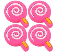 Lollipop Tennis Racket Dampeners 4 Pcs Pink Silicone