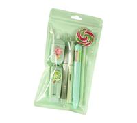 Lollipop Themed Student Stationeries for Kid Includes Multicolored Pen Gel Pen White Out Corection Tape Eraser Stationeries