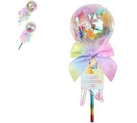Lollipop Valentine Kit, 24 Pack Valentines Day Gifts for Kids Classroom, Giant Lollipop Student Gift Set with Stationery, Gift Cards for School Exchange (1Set)