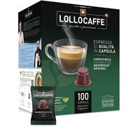 Lollo Black Blend Coffee Capsules Compatible with Nespresso System Machines