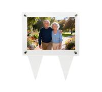 Lollutdotu 5X7 Waterproof Picture Frame for Grave, Cemetery Decorations for Grave, Grave Decoration for Cemetery, Vertical Clear Outdoor Acrylic Picture Frame for Grave Memorial Sympathy Gifts