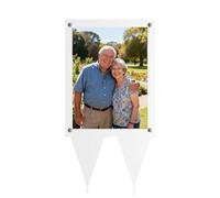 Lollutdotu 5X7 Waterproof Picture Frame for Grave, Cemetery Decorations for Grave, Grave Decoration for Cemetery, Vertical Clear Outdoor Acrylic Picture Frame for Grave Memorial Sympathy Gifts 1 PCS