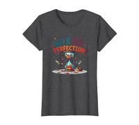 Lollygagging: Why Rush Perfection? Funny Slow Life Quote T-Shirt, Women, Dark Heather Grey, M
