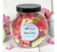 Lollypop Lane Pick n Mix Mini Sweet Jar 400g - Red Mix